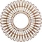 Ekena Millwork Cornelius Wood Fretwork Pierced Ceiling Medallion, Walnut, 34"OD x 12 5/8"ID x 1/4"T CMWP34X0250CRWA - alternate 1